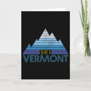 Carte Souvenir de ski du Vermont Sport de montagne vinta