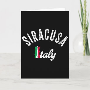 Carte Souvenir de vacances à Siracusa en Sicile - Rétro