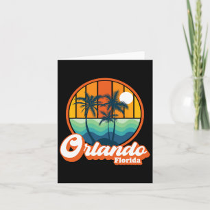 Carte Souvenir de vacances d'été à Orlando Floride bord 