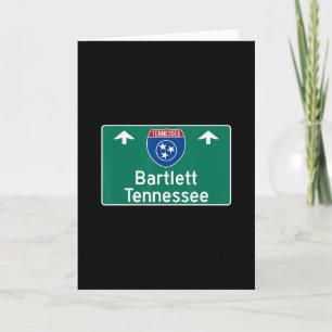 Carte Souvenir de vacances sur l'autoroute interstate Te