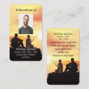 Carte souvenir Père Son Pêcheur Pêcheur Pêcheur