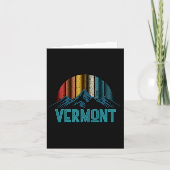 Carte Souvenir Vintage du Vermont (Devant)