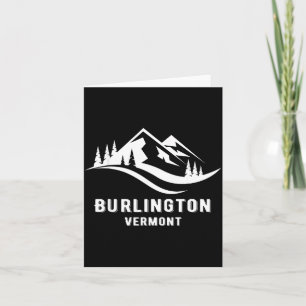 Carte Souvenirs de montagne de Burlington vermont