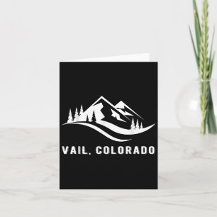Carte Souvenirs de montagnes de Vail Colorado Hiver
