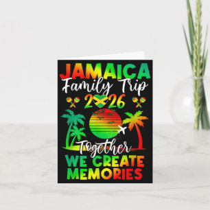 Carte Souvenirs de voyage en famille en Jamaïque 2026 Va