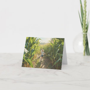 Carte Souvenirs d'été - Dans le maïs