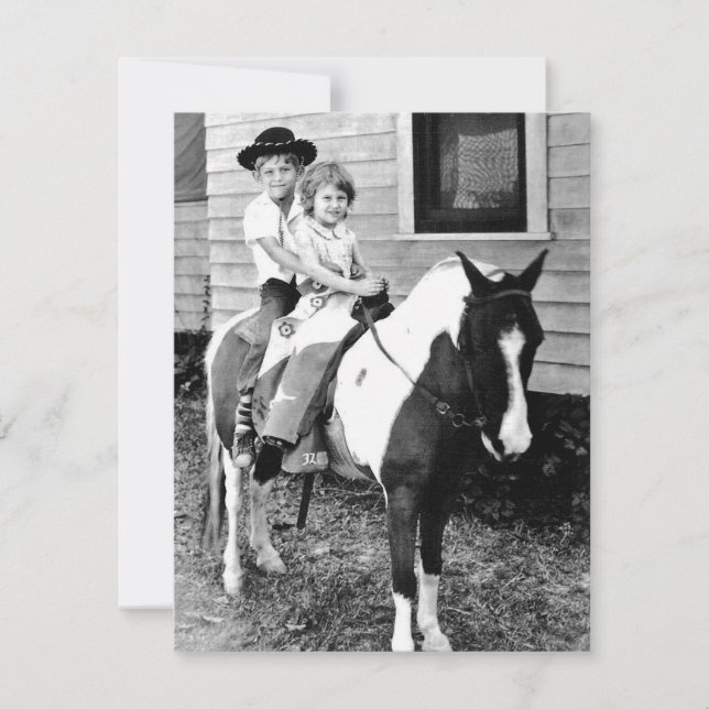 Carte Souvenirs Photos de Promenade à Cheval (Devant)