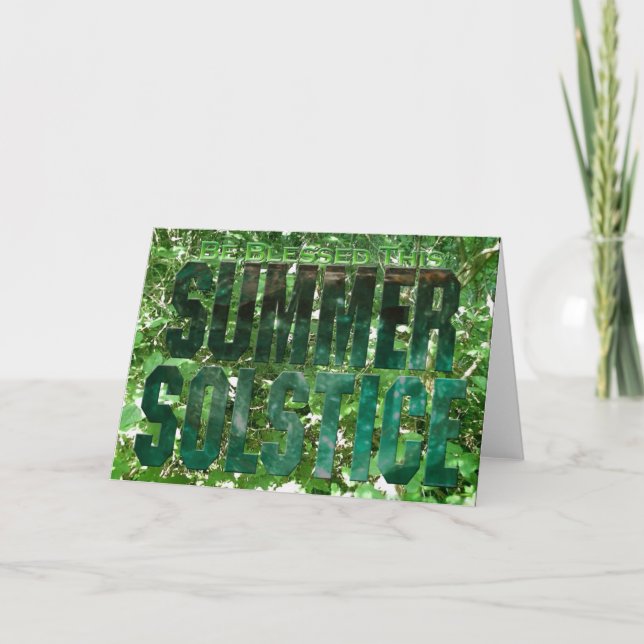 Carte Soyez béni ce solstice d'été (Devant)