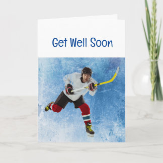 Carte Soyez Bien Bientôt Sport De Hockey Sur Glace