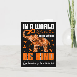 Carte Soyez comme Leucémie de la Journée de sensibilisat