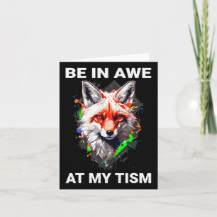 Carte Soyez Étonné Par Mon Tism Mignonne Paintsplash Cun