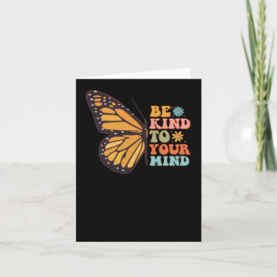 Carte Soyez Gentil À Votre Esprit Fleurs Beurre Sticker