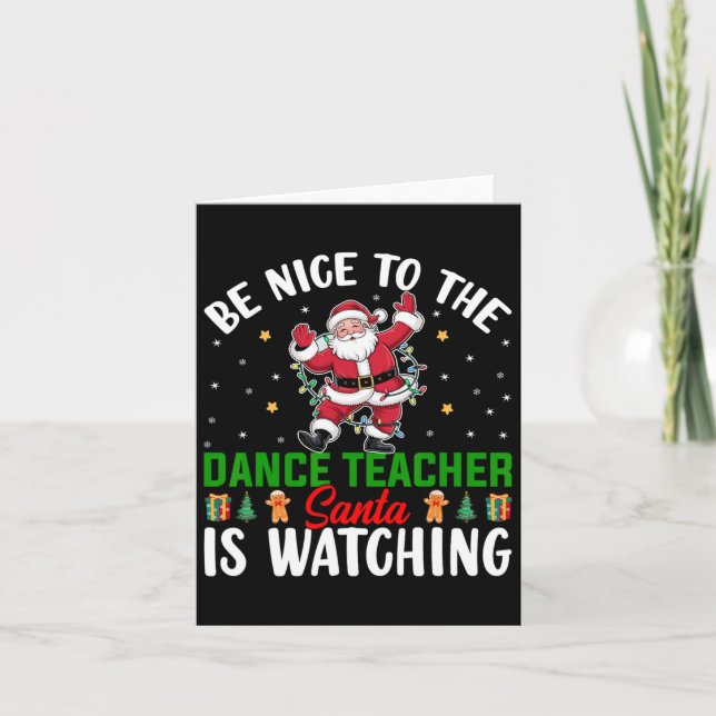Carte Soyez gentil avec le professeur de danse, le Père  (Devant)