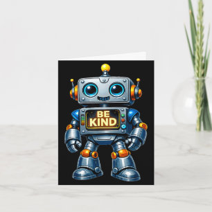 Carte Soyez gentil enseignant anti-intimidation robot ge