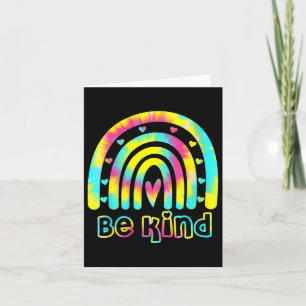 Carte Soyez gentil Teinture Dye Rainbow Kindness Sensibi