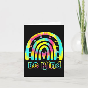Carte Soyez gentil Teinture Dye Rainbow Kindness Sensibi