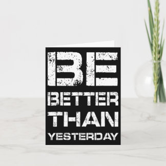 Carte Soyez Meilleur Entraînement Gym Motivation Poids B