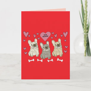 Carte Soyez mes Saint-Valentin, chiens