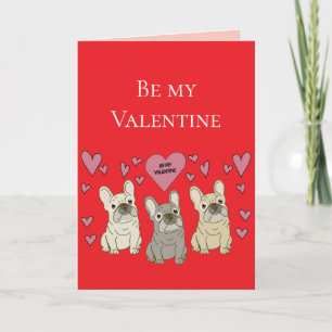 Carte Soyez mes Saint-Valentin, chiens
