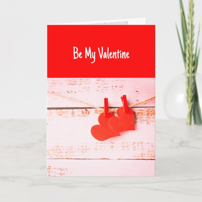 Carte Soyez mon amour Valentin pour vous accrocher avec (Devant)