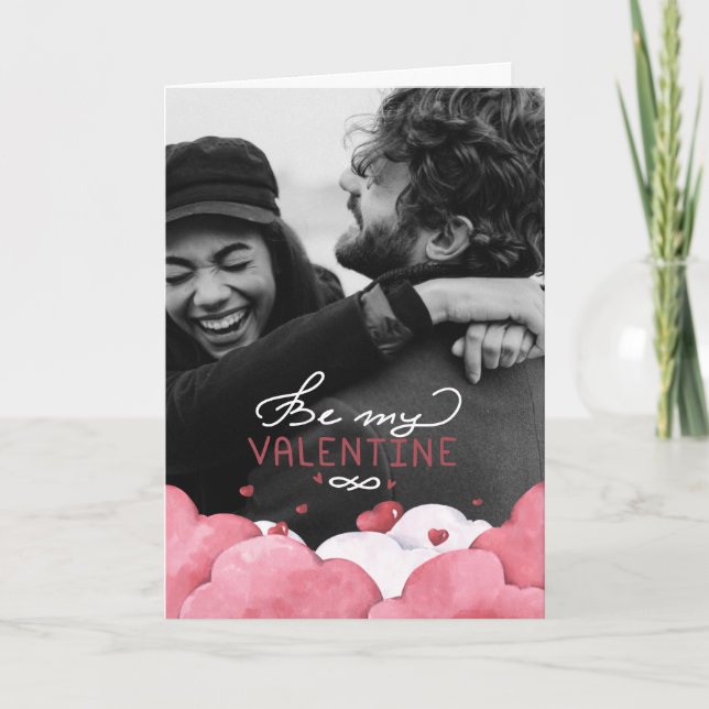 Carte Soyez mon Valentin | Photo de couple (Devant)