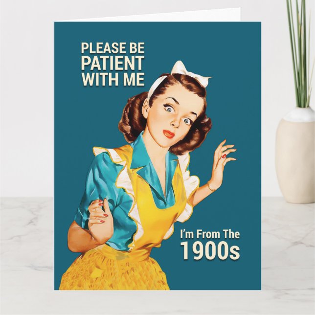 Carte Soyez patient (Devant)