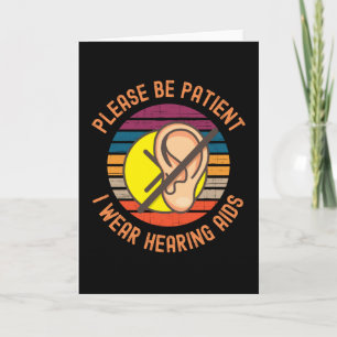 Carte Soyez Patients Je Porte Des Appareils Auditifs