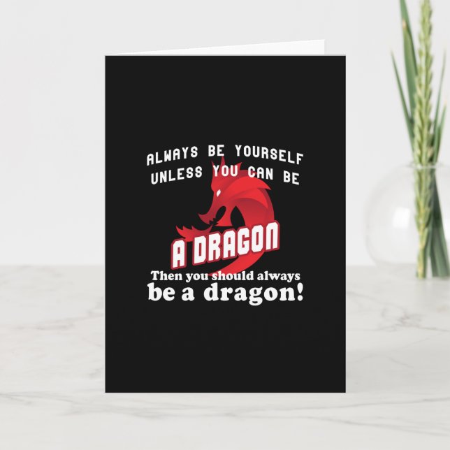 Carte Soyez toujours un dragon (Devant)