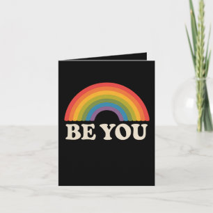 Carte Soyez vous gay Lesbian Pride LGBTQ Ally Rainbow Re