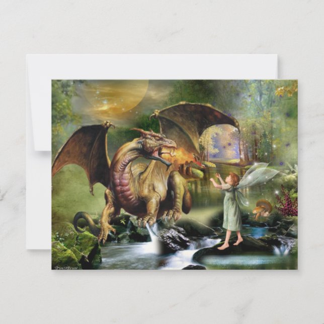 Carte Soyons amis Dragon (Devant)