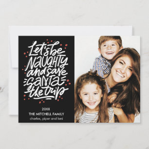 Carte Soyons vilains, sauvez Père Noël le voyage Drôle P