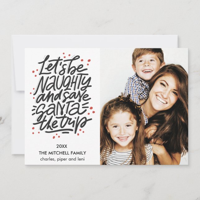 Carte Soyons vilains, sauvez Père Noël le voyage Drôle P (Devant)