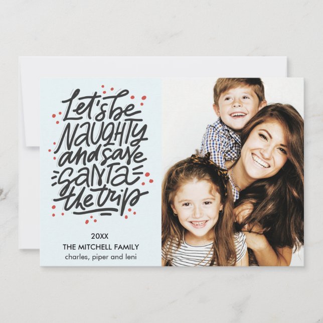 Carte Soyons vilains, sauvez Père Noël le voyage Drôle P (Devant)