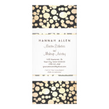 Carte Spa en cosmétologie Gold Cercles noir