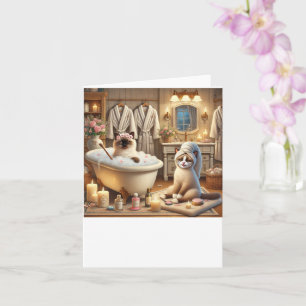 Carte Spa pour Amoureux de les chats siamois