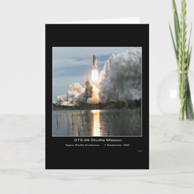 Carte Space Shuttle Endeavour Lift-off STS-69 (Devant)