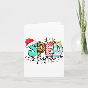 Carte Spad Squad Enseignant Enseignant Autisme Christ