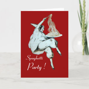 Carte SPAGHETTI PARTY ITALIAN KITCHEN, RESTAURANT rouge