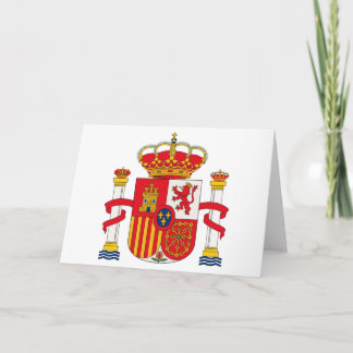 Carte Spain Coat of Arms Greeting Card
