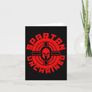 Carte Spartan Non Enchaîné Bodybuilding Warrior Race Gym