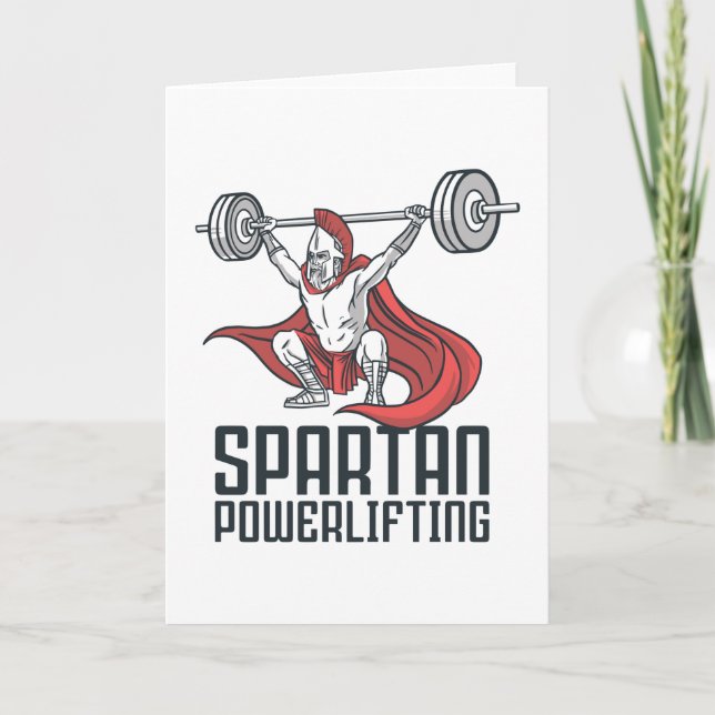 CARTE SPARTAN POWERLIFING (Devant)