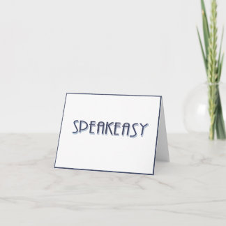 Carte SpeakEasy