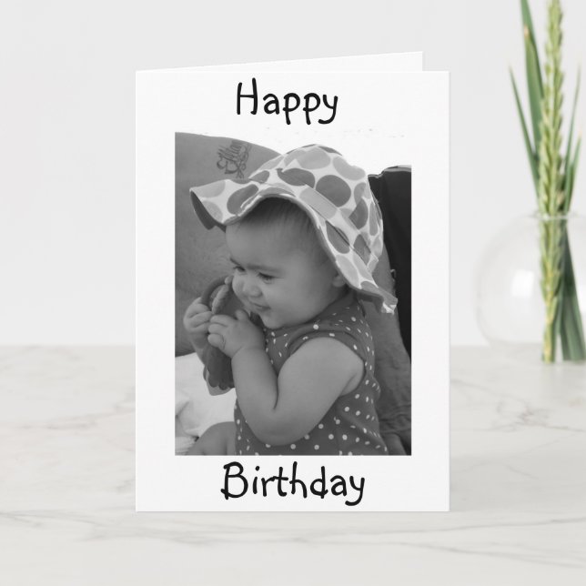 CARTE *SPÉCIAL **DÉSIRS D'ANNIVERSAIRE DE LA FILLE BÉBÉ* (Devant)