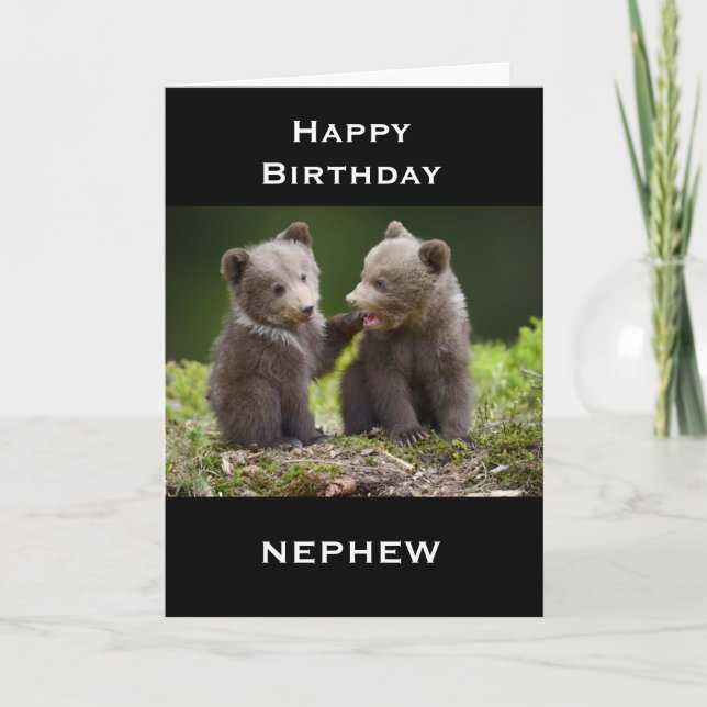 CARTE SPÉCIAL *NEPHEW* POUR VOTRE ANNIVERSAIRE! (Devant)