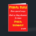 Carte Special people-ex wife birthday cards<br><div class="desc">cartes de voeux d'anniversaire avec dévouement à une ex-femme spéciale</div>