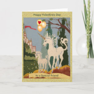 Carte spéciale Ami Unicorn Magic Valentine's Day C