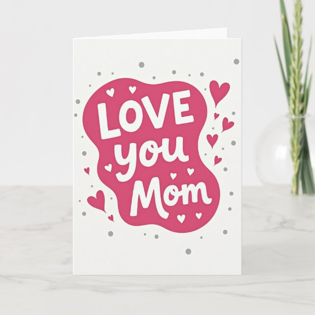 Carte spéciale amour maman (Devant)