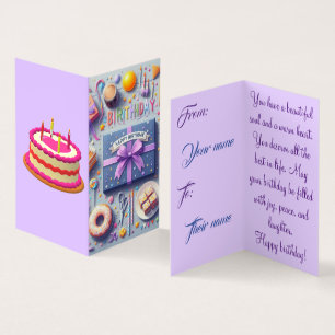 Carte spéciale anniversaire