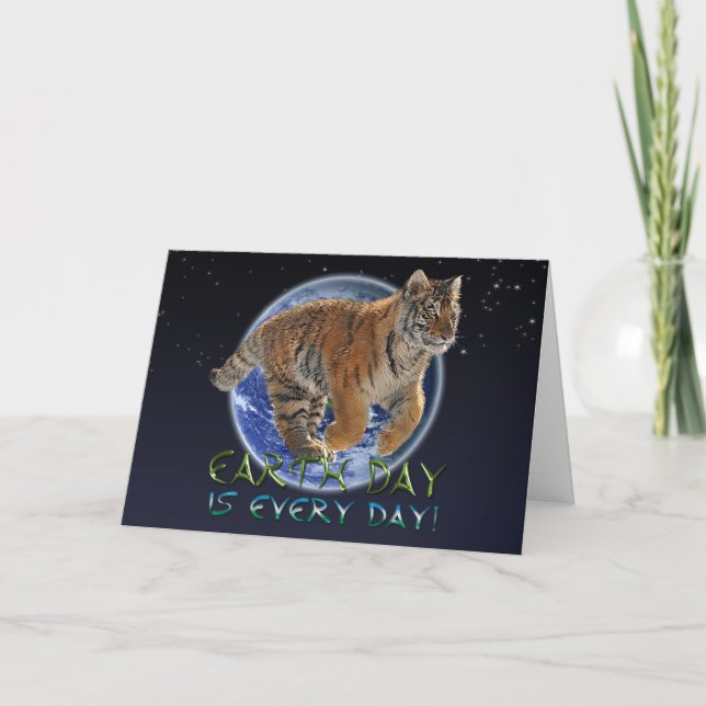 Carte spéciale de la Tigre Cub Earth Day (Devant)