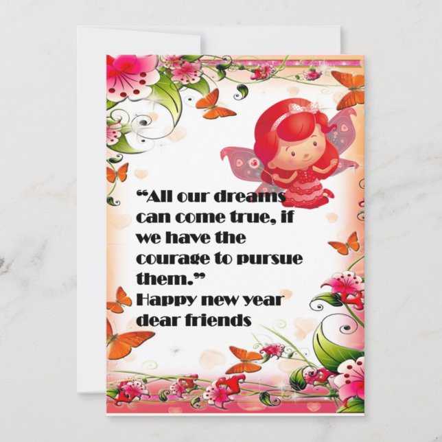 CARTE SPÉCIALE DE NOUVEL AN (Devant)